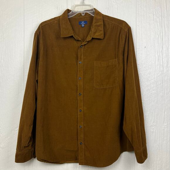 George Corduroy Shirt men’s 3XL (54-56)
button up coffee Cake brown long sleeve - Picture 1 of 5